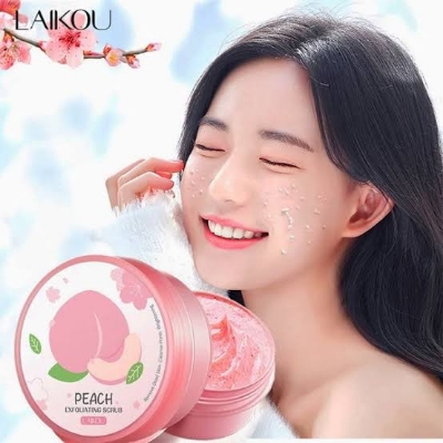 Picture of LAIKOU Sakura Facial Exfoliating Scrub 90g Deep Cleansing Pore Moisturizing Oil Control Wrinkle Anti-aging Brightening