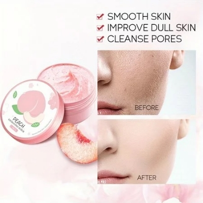 Picture of LAIKOU Sakura Facial Exfoliating Scrub 90g Deep Cleansing Pore Moisturizing Oil Control Wrinkle Anti-aging Brightening