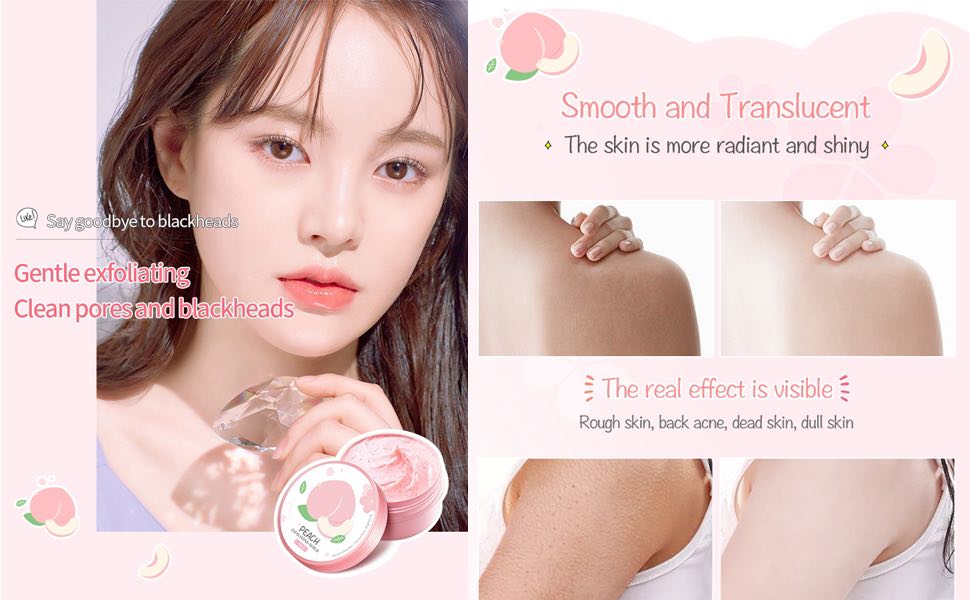 Picture of LAIKOU Sakura Facial Exfoliating Scrub 90g Deep Cleansing Pore Moisturizing Oil Control Wrinkle Anti-aging Brightening