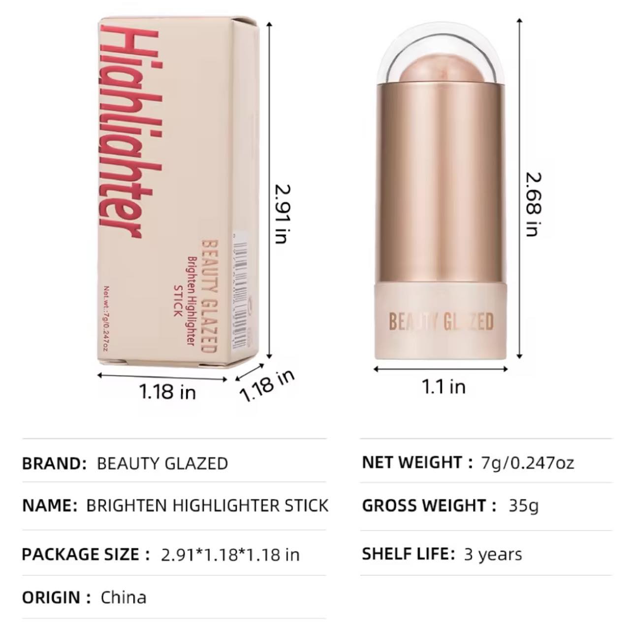 Picture of BEAUTY GLAZED Highlighter Stick