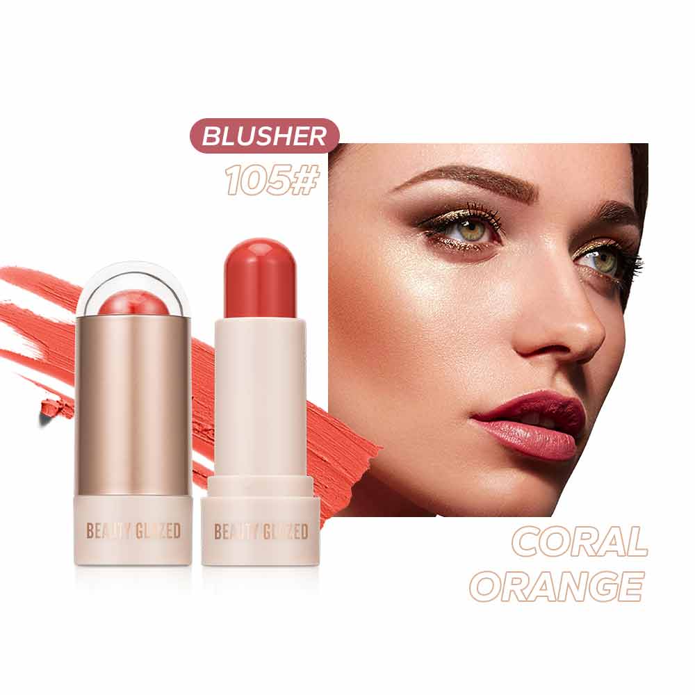 Picture of Beauty Glazed Cream Blush Stick-#105 Coral Orange (Blush)
