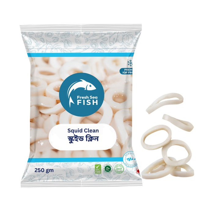 Picture of Fresh Sea Fish Squid Clean 250g