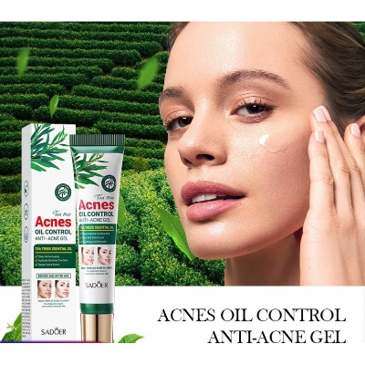 Picture of SADOER Tea Tree Acne Oil Control Face Gel Anti-Acne Hydrating Moisturizing Gel 20g
