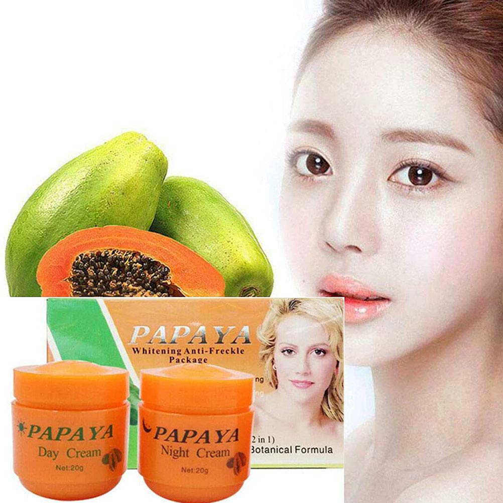 Picture of 2 in 1 FEIQUE Papaya Whitening Anti-Freckle Day Night Cream Set