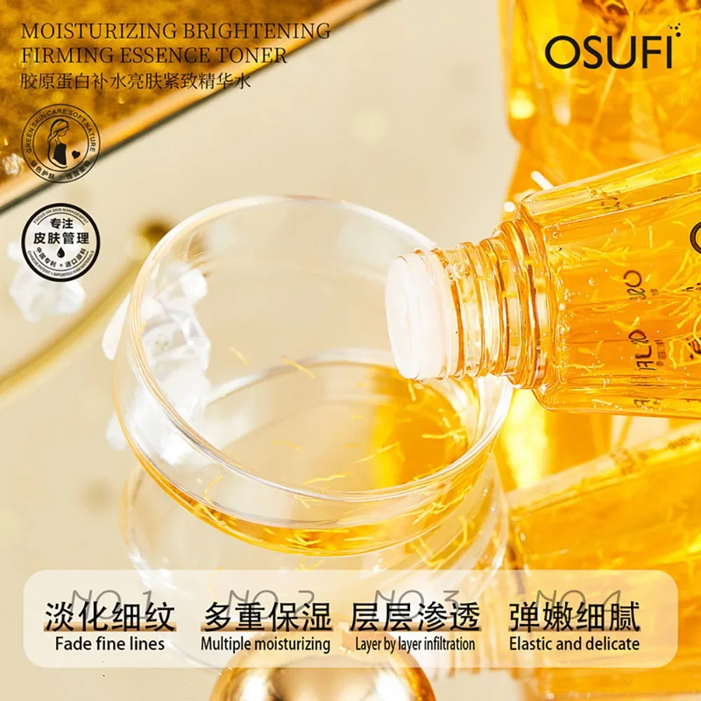 Picture of OSUFI Collagen Face Serum Anti Aging Smoothing Lines Facial Care Essence Moisturizing Brighten Serum -300ml