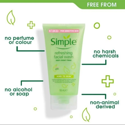 Picture of Simple Sensitive Skin Refreshing Face Wash 1-50ml
