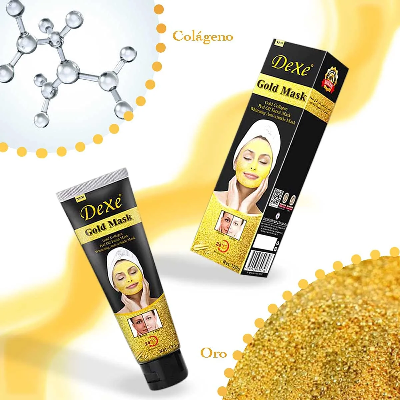 Picture of Dexe Peel Off Mask Gold Collagen Whitening Anti-wrinkle 24 Hours Moisturizing-120 Grm