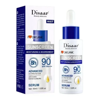 Picture of Disaar SPF90+ Sun Screen Organic Serum Face Anti Oxidant Anti Aging Oil Free Sun Lotion Anti Uv Sunblock Sunscreen