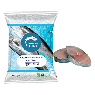 Picture of Fresh Sea Fish King Fish (Shurma) Cut And Clean (500g Â±25g)