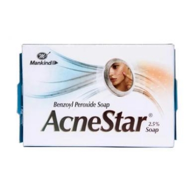Picture of AcneStar Benzoyl Peroxide Soap - 75 gm (Made in India)