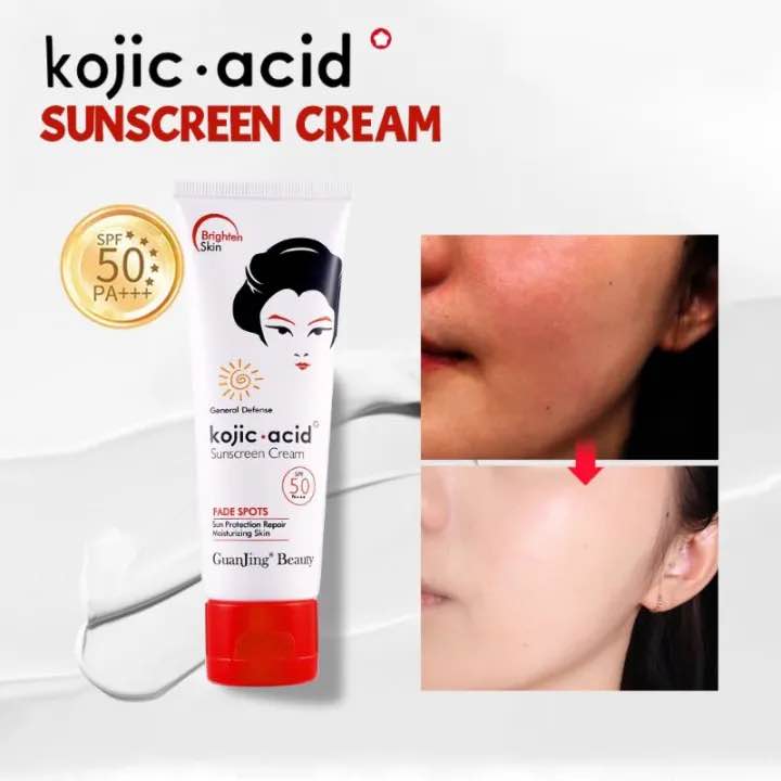 Picture of GUANJING Kojic Acid SPF 50 Sunscreen Cream 80g