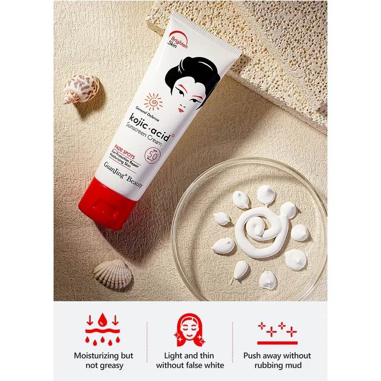 Picture of GUANJING Kojic Acid SPF 50 Sunscreen Cream 80g