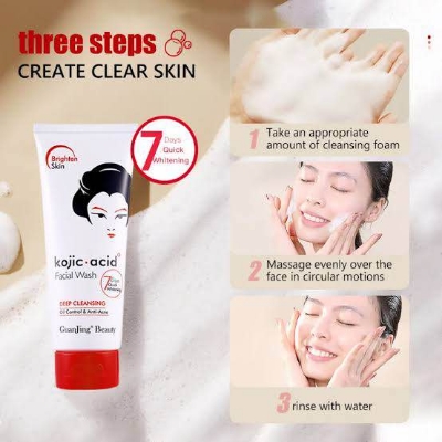 Picture of Kojic Acid Face Cleanser Deep Cleansing Anti Acne Oil Control Kojic Acid Facial Wash 100g