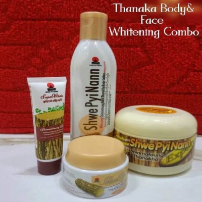 Picture of Thanaka Face & Body Whitening 4pcs Combo Pack Cream+Face Pack+Lotion+Face Wash