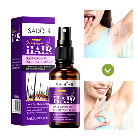 Picture of Sadoer Natural Inhibitor Hair Serum Remove Armpit Knee Leg Hair -30ml