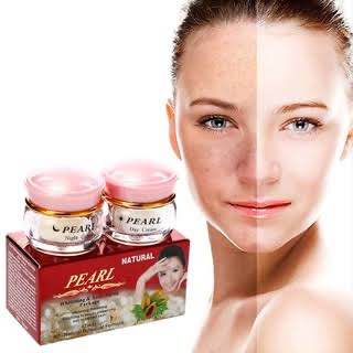 Picture of FEIQUE 2in1 Natural Pearl Cream Set Whitening Anti-Aging Renewing Solutions to Health Preserving Key To Perfect Skin