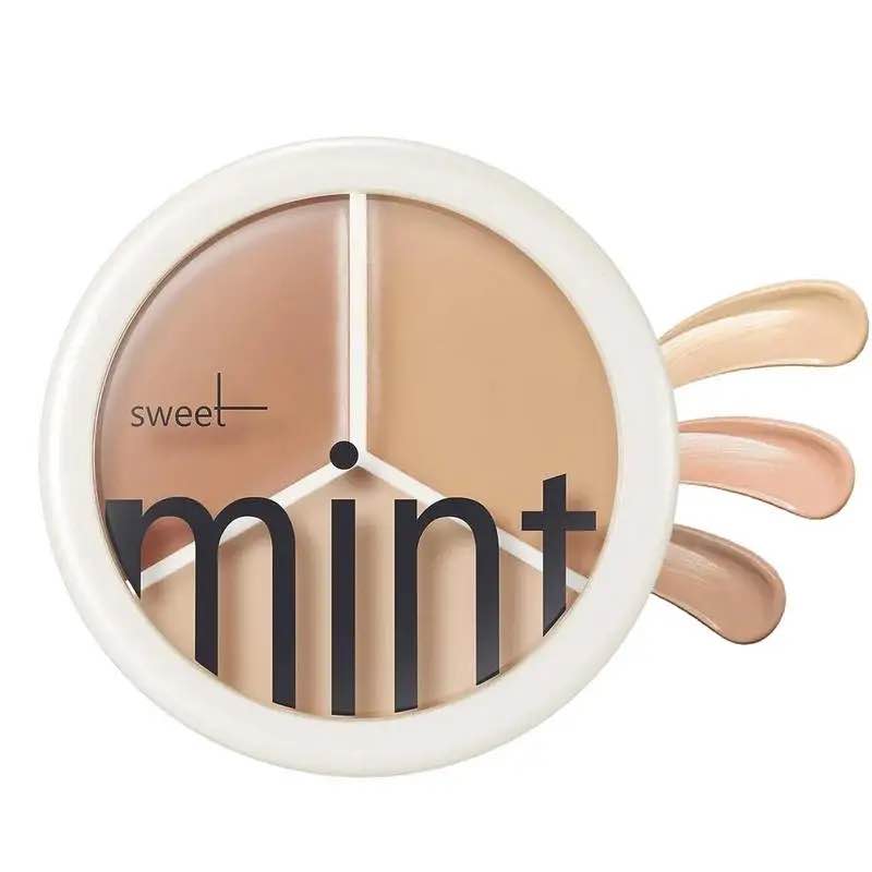 Picture of Sweet Mint Concealer Palette 3 Color Long lasting High Coverage concealer
