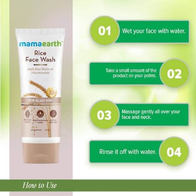 Picture of Mamaearth Rice Face Wash With Rice Water & Niacinamide for Glass Skin - 100 ml