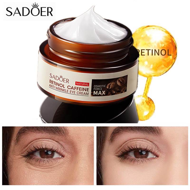 Picture of Sadoer Retinol Caffeine Moisturizing Cream Fade Wrinkle Firming Lifting Anti-Aging Whitening Cream-50gm