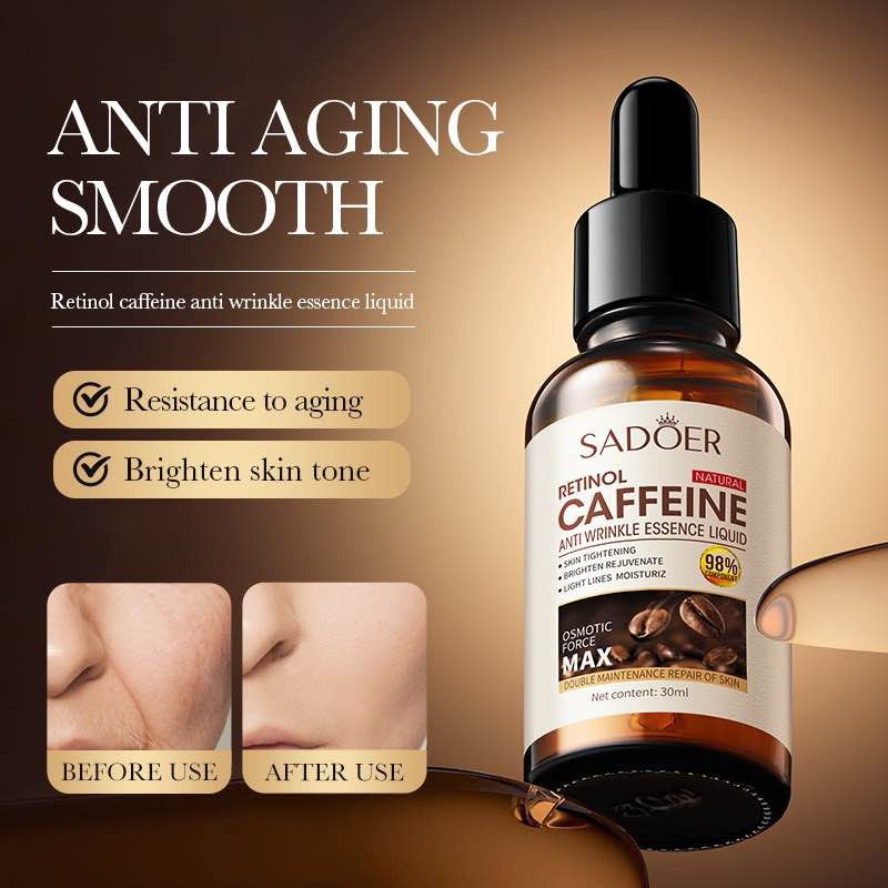 Picture of Sadoer Retinol Caffeine Anti Wrinkle Essence Skin Glow Essence -30ml