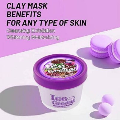 Picture of AICHUN BEAUTY Ice Cream Facial Wash Off Mud Mask Oil-Control Deep Cleaning Moisturizing Exfoliation Blackhead Skin Care 100g