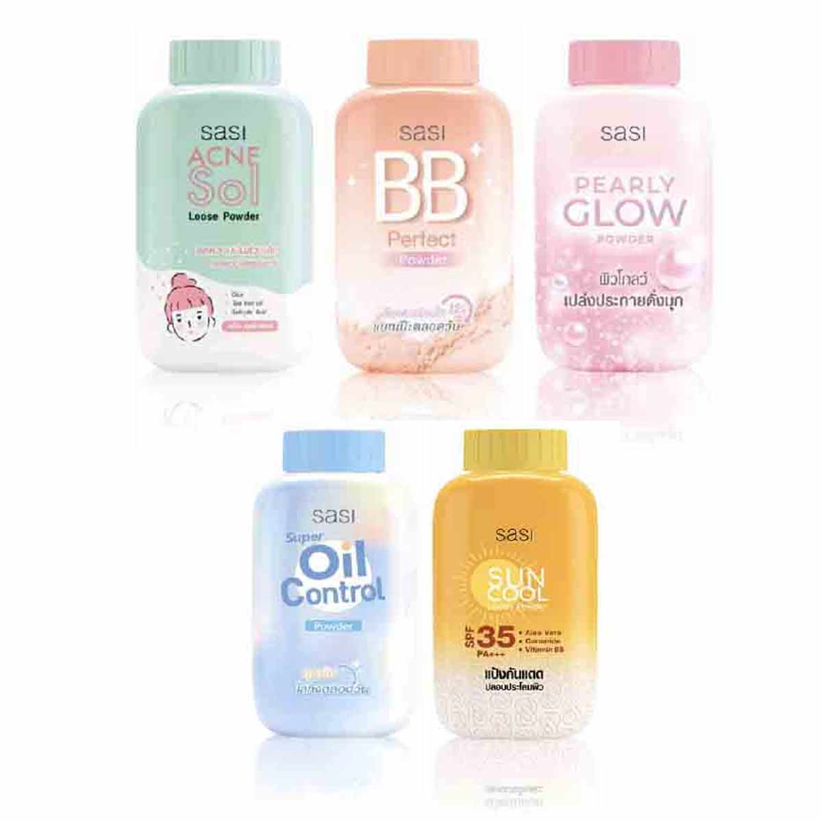 Picture of Sasi Powder BB Perfect/Peary Glow/All day Fixed/Sun Cool/Oil Control Acne Sol- 50gm (Thailand)