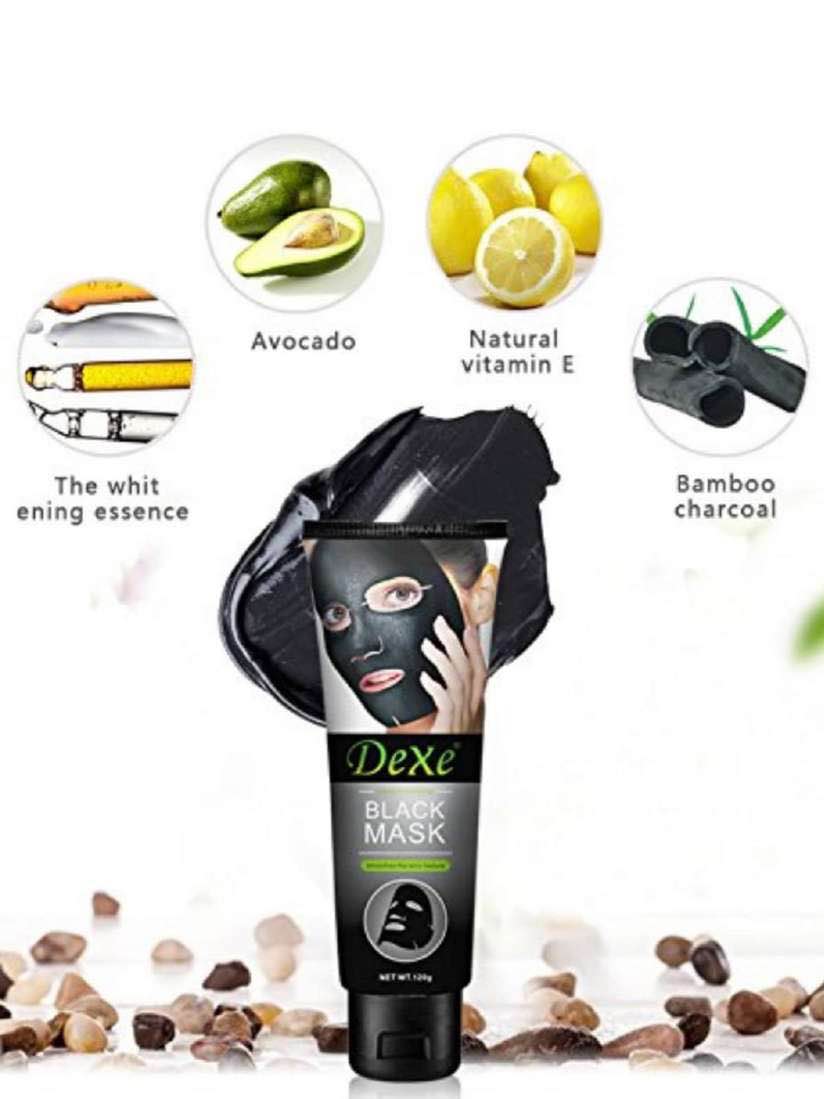 Picture of Dexe Black Head Removal Face Mask Acne Purifying Peel-Off Black Facial Mask Deep Cleansing 120g