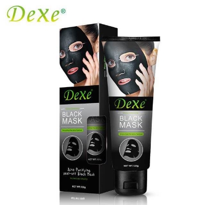 Picture of Dexe Black Head Removal Face Mask Acne Purifying Peel-Off Black Facial Mask Deep Cleansing 120g
