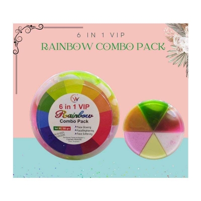 Picture of 6 in 1 VIP Rainbow Facial Kit Combo Pack | Facial Kit Combo