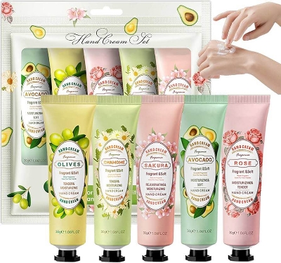 Picture of Sadoer Hand Cream Gift Set 5pack, Mini Hand Care Cream Travel Size for Men and Women