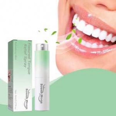 Picture of South Moon Cracked Tongue Treatment Spray Remove Oral Odor Halitosis Fresh Breath Tongue Cleaning Mouth Ulcer Pain Relief Spray