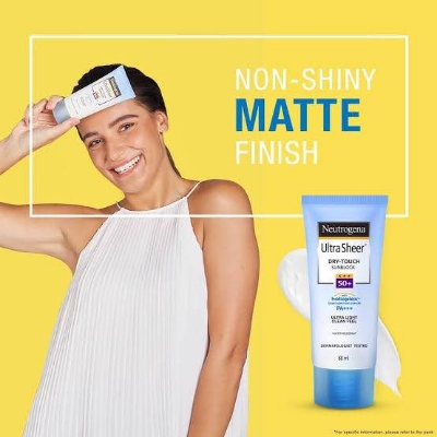 Picture of Neutrogena Ultra sheer Sunscreen, SPF 50+, Ultra light, for Oily and Dry skin-88ml