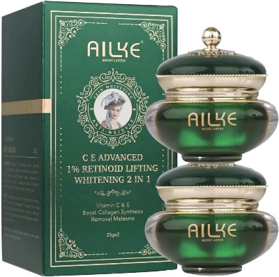 Picture of AILKE Organic Retinol Day And Night Cream Advanced Vitamin C & E Lifting Firming And Whitening 2 In 1 Face Cream