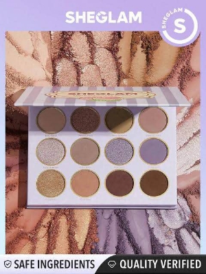 Picture of SHEGLAM Bake's Sake Palette - Eyeshadow Palette Palette 12-Clolor Shimmer Matte Eyeshadow Palette Warm Brown Smoky Eyes Long Lasting Ultra Pigmented Soft Smooth Blendable Eyeshadow