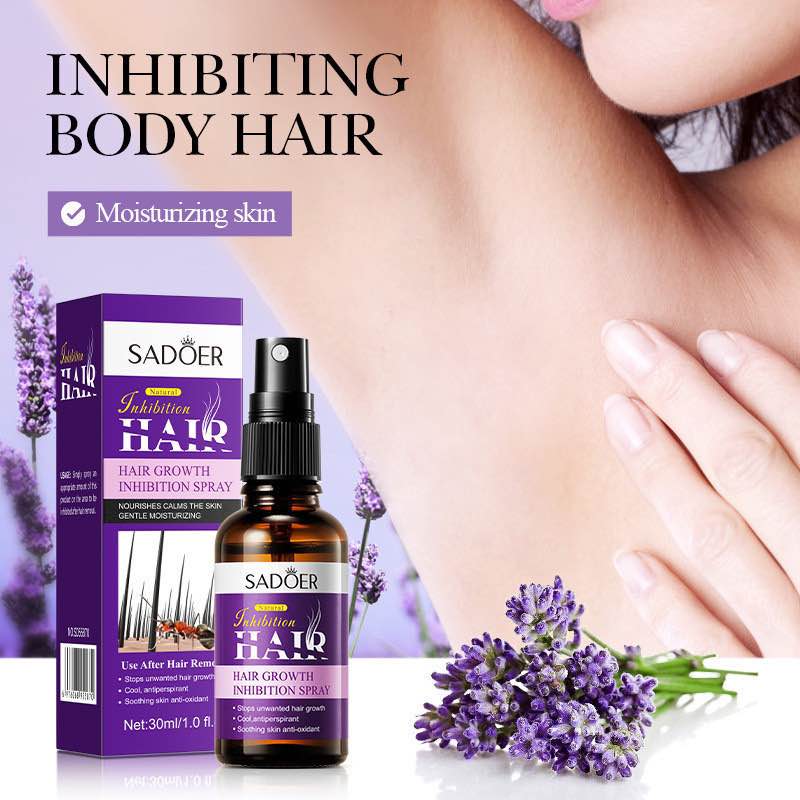 Picture of Sadoer Lavender Essence Anti Hair Grow Serum Spray 30ml (Reduce Hair Slow Hair Growth)