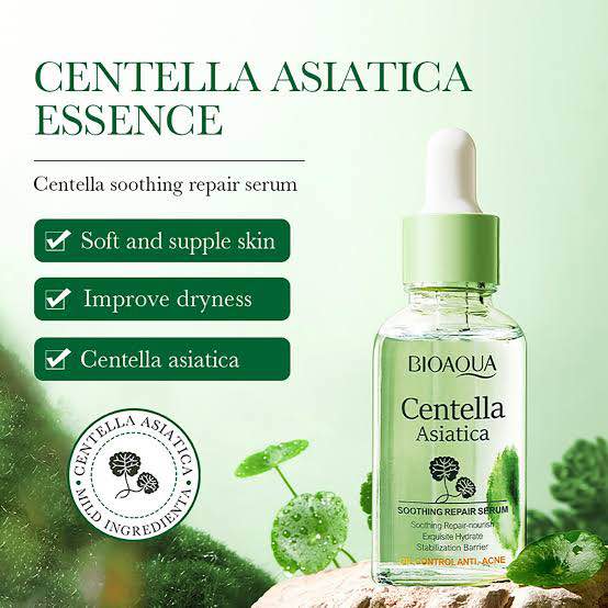 Picture of BIOAQUA Centella Asiatica Soothing Repair Facial Serum Nourish Oil Control Anti-Acne Face Skin Care 30ml