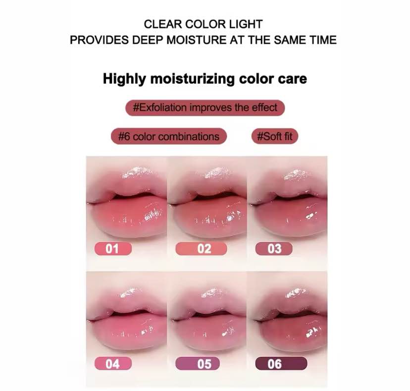 Picture of PAGE VINE Lip Serum Twist Lipstick Lip Gloss Moisturizing Fade Lip Pattern Lip Gloss