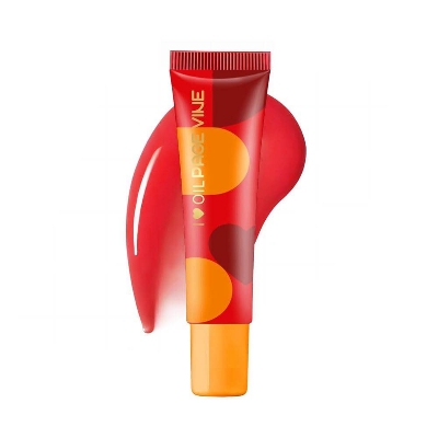 Picture of Page Vine Peptide Lip Gloss Butter Lip Balm Ca - Hydrating Peptide Lip Shiny Lip Stain Tint Long Lasting Lip Gloss Plumping Lip Oil -Blood orange