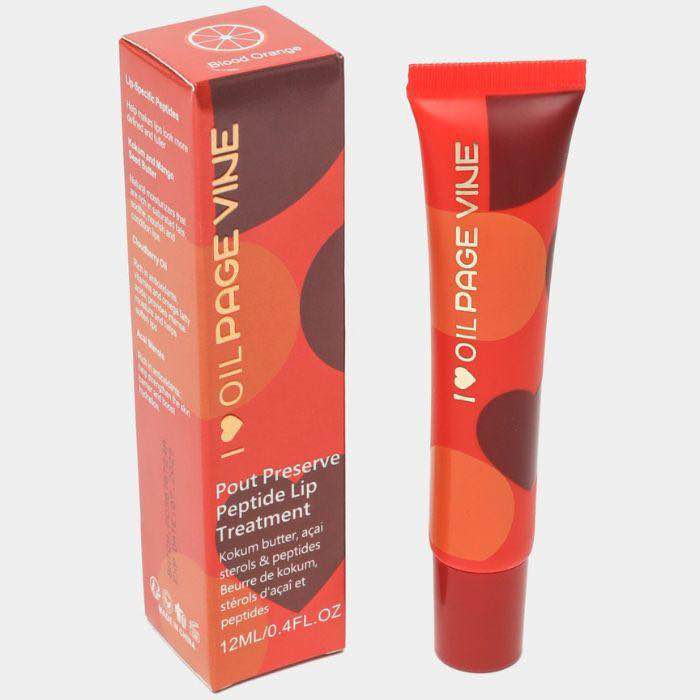 Picture of Page Vine Peptide Lip Gloss Butter Lip Balm Ca - Hydrating Peptide Lip Shiny Lip Stain Tint Long Lasting Lip Gloss Plumping Lip Oil -Blood orange