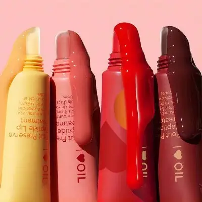 Picture of Page Vine Peptide Lip Gloss Butter Lip Balm Ca - Hydrating Peptide Lip Shiny Lip Stain Tint Long Lasting Lip Gloss Plumping Lip Oil -Coco cream