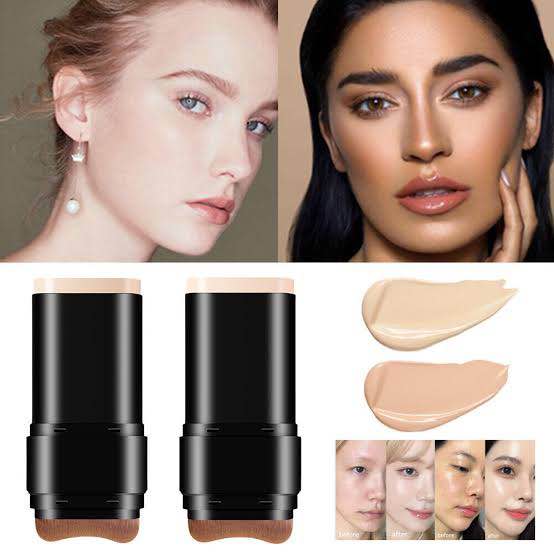 Picture of Kakashow Beauty Water Light Foundation Stick Moisturizing Concealer Face Acne Dark Circles Flawless Eraser Foundation Stick-#02