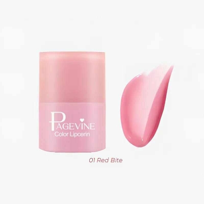 Picture of PAGE VINE Lip Serum Twist Lipstick Lip Gloss Moisturizing Fade Lip Pattern Lip Gloss-#01 Red Bite