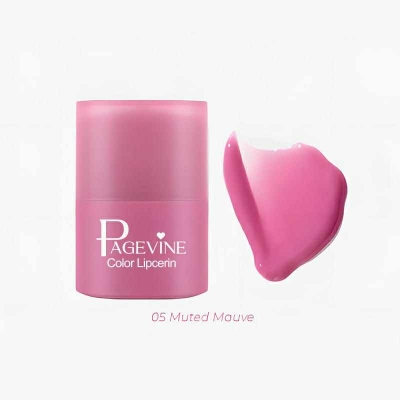 Picture of PAGE VINE Lip Serum Twist Lipstick Lip Gloss Moisturizing Fade Lip Pattern Lip Gloss-#05 Muted Mauve