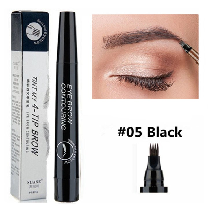 Picture of TINT MY 4-TIP BROW Liquid Eyebrow Pencil Waterproof -#05 Black
