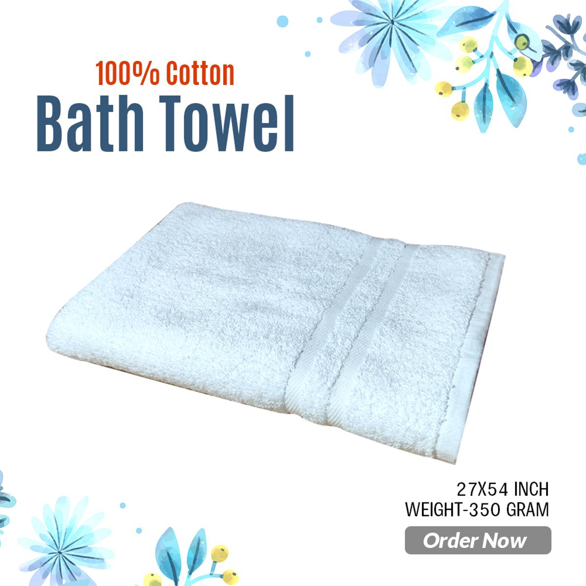 Picture of 1PC  Bath Towels, Ring Spun Cotton Highly Absorbent Towels for Bathroom, Shower Towel,