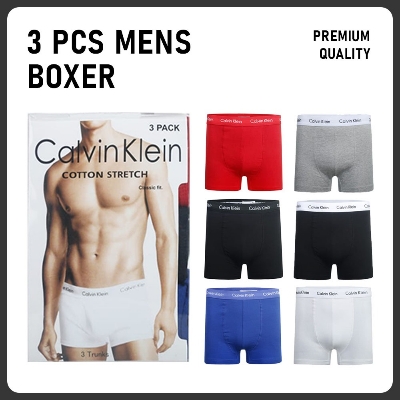 Picture of 3 Pcs Branded Men's Boxer/Trunks/Underwear_Flexible, True To Size, Breathable Fabric, Regular Wear