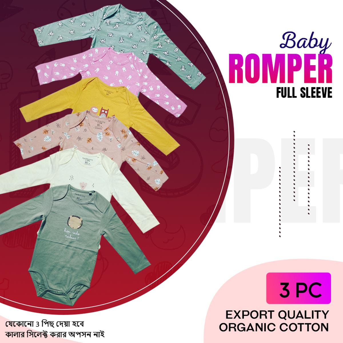 Picture of Assorted Baby Romper Bodysuit  Baby Keeper Unisex Zero 0 Month- 36 Month Cotton High Quality