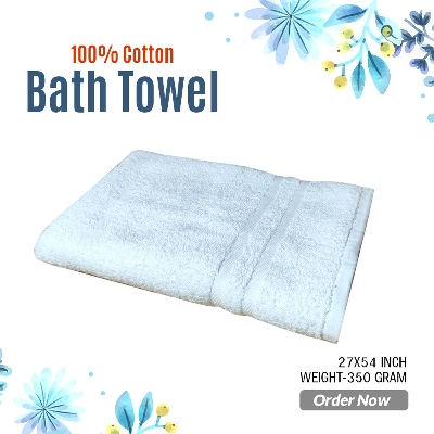 Picture of Luxurious Bath Towel - Single Piece - Ring Spun Cotton - Highly Absorbent - Perfect for Bathroom Bliss