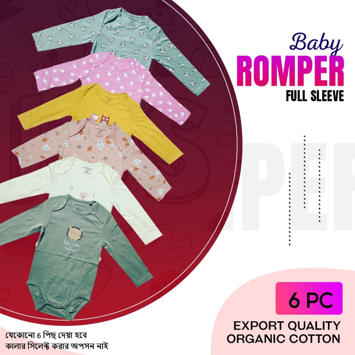 Picture of 6 PCS Assorted Baby Romper, Bodysuit, Baby Keeper Unisex Zero 0 Month- 36 Month Cotton High Quality