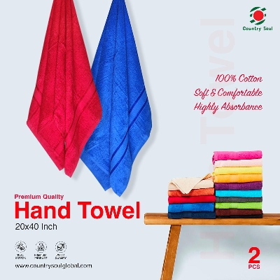 Picture of 2 Pc cotton made premium quality Hand Towel Guest Towel